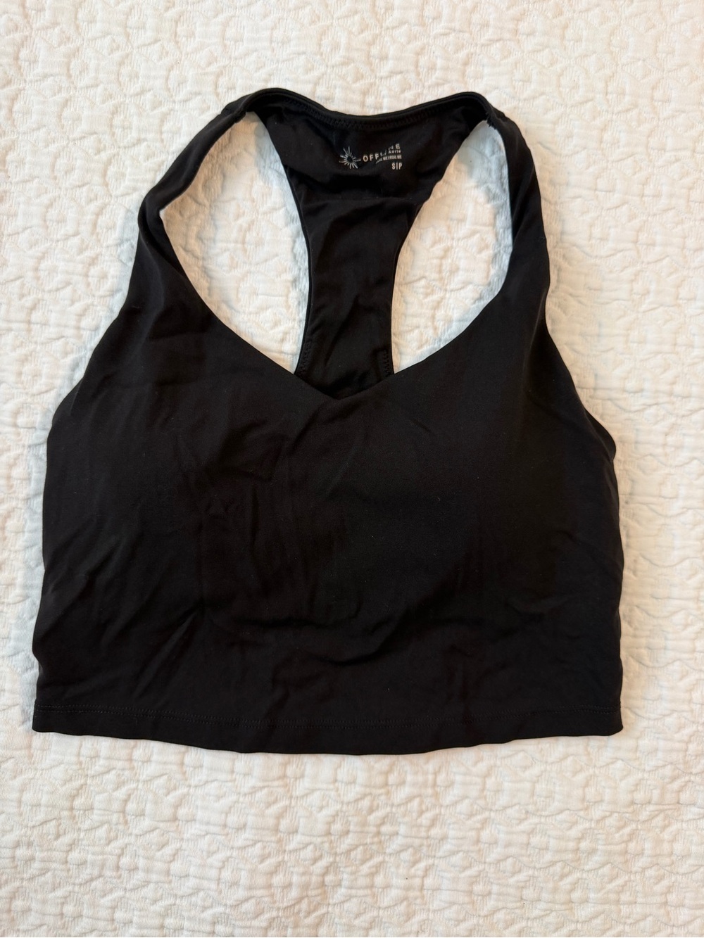 Aerie Black Racerback Sports Bra